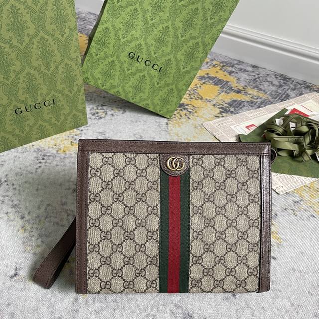 Gucci新款专柜品质 顶级原单货 实物实拍 款号760243啡棕尺寸 宽26X高18X侧宽6 出货啦