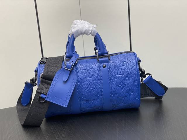 顶级原厂 M23129蓝色全皮 枕头包speedy系列 当季新款 Keepall Bandouli re 25 手袋 本款 Keepall Bandouli r