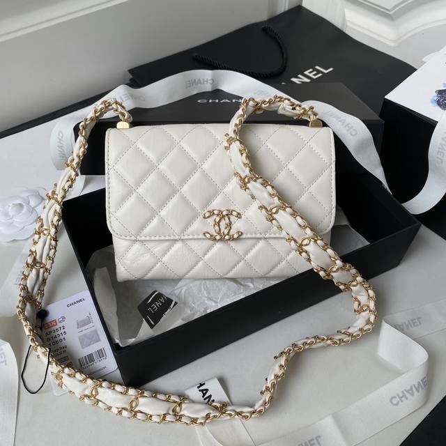 Chanel23K As3572 褶皱牛皮的皮质加粗链条 褶皱的皮感真的很美 19Bag 豆腐包这个链条真的直击心灵13 18 6Cm