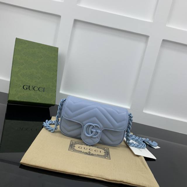 Gucci新款专柜品质 顶级原单货 原厂皮 原厂五金 实物实拍 款号 69 7蓝唛头 尺寸 W1 Xh10Xd5Cm