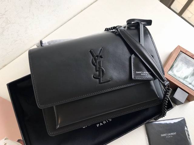 手搓纹 Y家 经典爆款 Saint Laurent 链条风琴包 442906 明星同款走秀款 顶级进口原单牛皮手搓纹高级定制正品对版真空电镀五金 皮质 金属等做