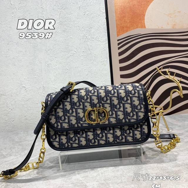 新品p皮 老花 配盒子 原版品质 迪奥豆腐包 Dior Bobby 新款复古包 复古牛皮的纹路 硬挺的包身 锁扣式五金做旧增加了复古感 不易磨损 背面30Mon