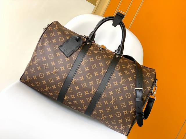 顶级原单 M56711 M56713 M56714 Keepall 4 0 5 5旅行袋 由全新标志性黑灰monogram Eclipse帆布裁制而成 自1 年