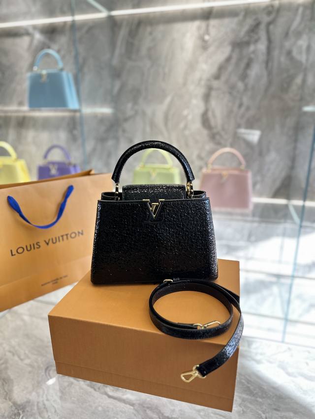 牛皮 Louis Vuitton Arty Capucines系列包袋 Louis Vuitton的arty Capucine系列是与世界各地的艺术家合作出的艺