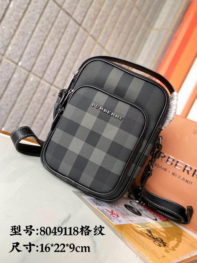 Burberry 巴宝莉 8049118 Ddd Vintage格子腰包 男女通用斜挎包 胸包 经典logo搭配原厂工艺材质 休闲百搭斜挎包 采用精湛镶嵌细工