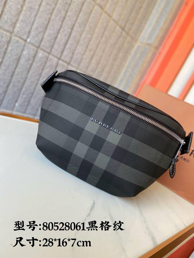 Burberry 巴宝莉 805 61 Ddd Vintage格子腰包 男女通用斜挎包 胸包 经典logo搭配原厂工艺材质 休闲百搭斜挎包 采用精湛镶嵌细工 实