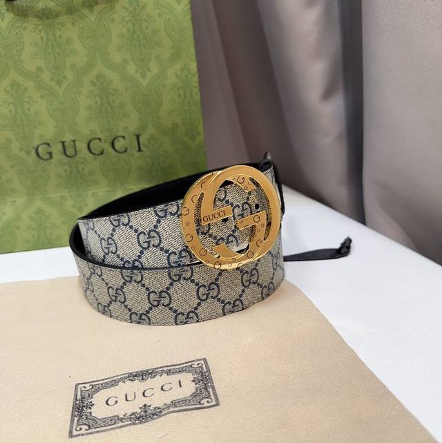 古奇 Gucci男士 原单面料 宽度4 0Cm 简单大方 精品五金 佩戴效果非常不错 送礼自用最佳推荐 Ddd