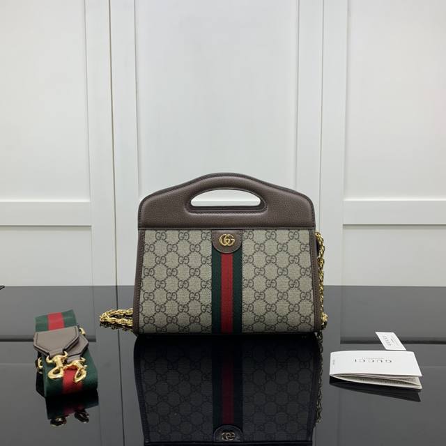 Gucci新款专柜品质 原单货 原厂皮 实物实拍 款号 693724杏啡 尺寸 W25 5Xh19Xd10Cm Ddd