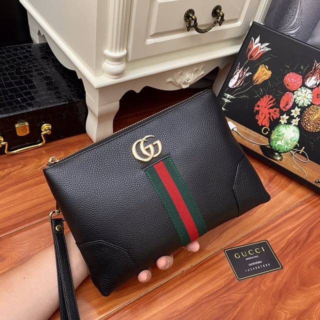 原单品质 Gucci 型号 6017黑色 牛皮的毛孔放大镜可以见 绝对的实实在在 小牛皮修面进口 男女通用 雙面頭層打造 找全市場最高性價比的 請看這裏 规格