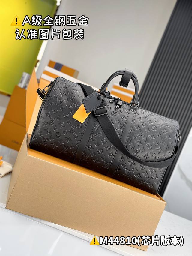 M44810黑色纳帕皮 芯片版 配全套专柜包装 Ddd Keepall Bandouli re 50 旅行袋 Ddd 本款 Keepall Bandouli r