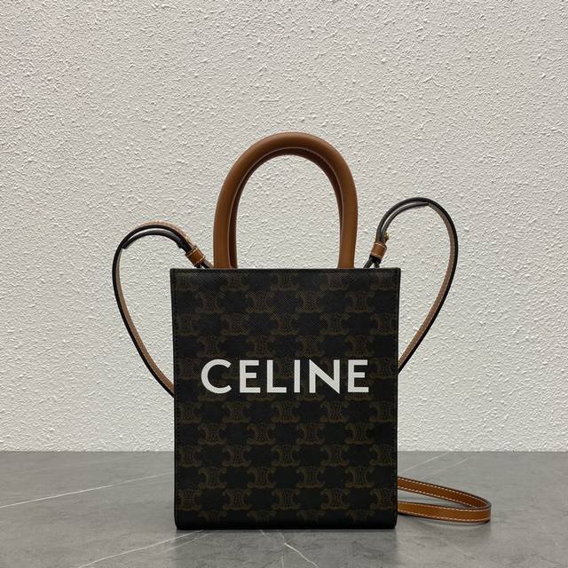 正品级 Triomphe Mini Tote 搭配小精灵 简直不要太可爱啦啦 涉猎广众集美们 停止不了的魅力款号 194372料黄鹤棕尺寸 17-20-6