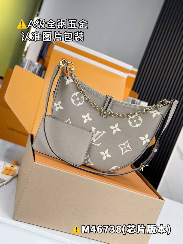 特级mb原厂皮 Loop Hobo 手袋 型号 M46738 材料 A+级全钢五金 进口原厂皮 包装 全套特级免税mb包装 尺寸 38X26X10Cm