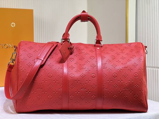 23748 23749 23750 23751 41416 本款 Keepall Bandouli re 50 旅行袋为 Monogram Shadow 皮革铺