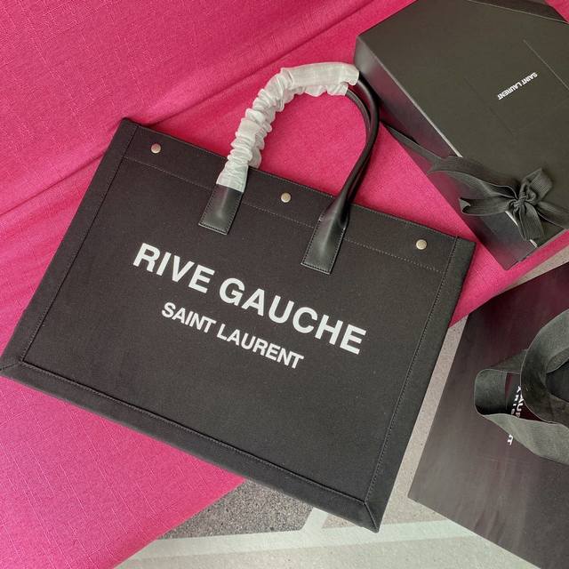 Rive Gauche Tote Bag 左岸购物袋 从定制麻布料到五金在到丝印，每一个细节我都要求完美！Zp购入开模定制，说真的，这是我遇到过最难做的一款购物