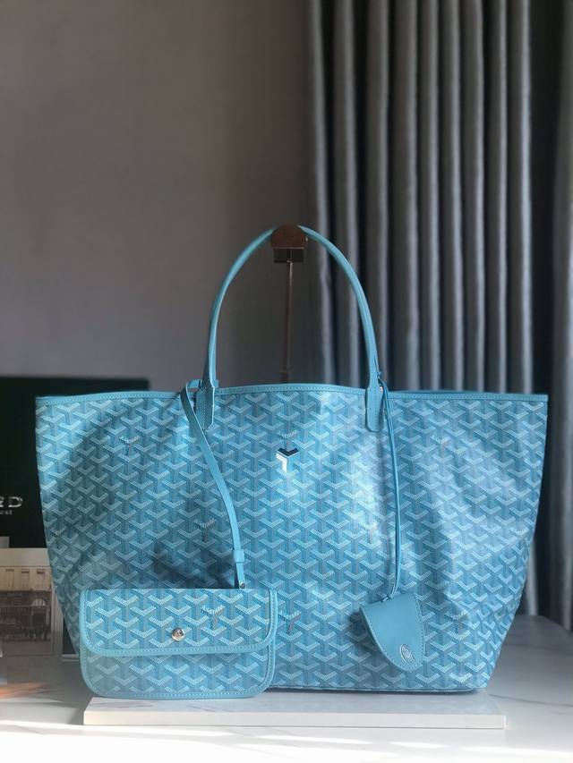 正品级 Saint Louis Gm 限量松石蓝定制三色y形彩绘，一个包形两种风格 Goyard 戈雅 经多次研究与改良，不断提升面料与皮质，全方位独家定制只为