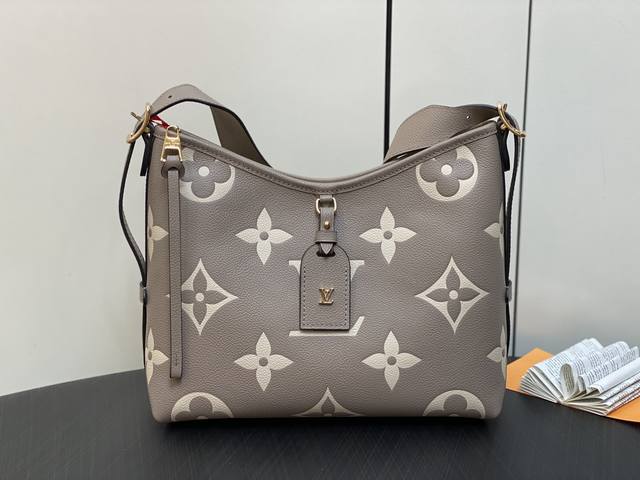 原单精品 M46288卡其丝印 M47180 全皮购物袋系列 小号 Carryall 小号手袋 取材 Monogram 全皮压花皮革，成就都市生活的贴身伴侣。充