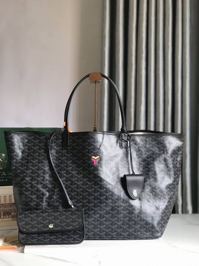 正品级 大号Saint Louis GM 限量暗黑定制三色Y形彩绘，一个包形两种风格 Goyard 戈雅 经多次研究与改良，不断提升面料与皮质，全方位独家定制只