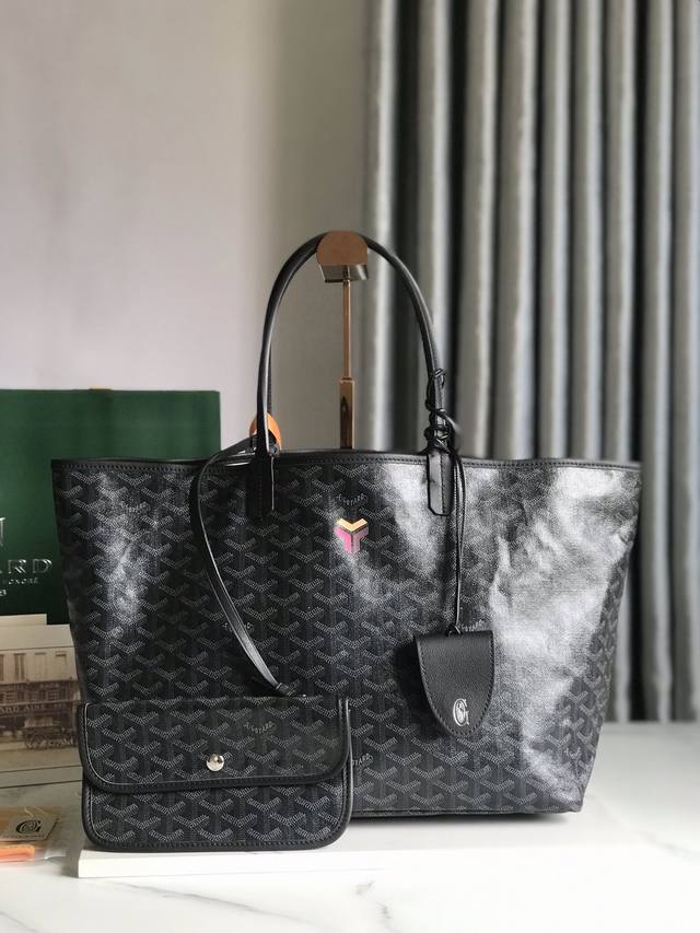 正品级 小号Saint Louis PM 限量暗黑定制三色Y形彩绘，一个包形两种风格 Goyard 戈雅 经多次研究与改良，不断提升面料与皮质，全方位独家定制只