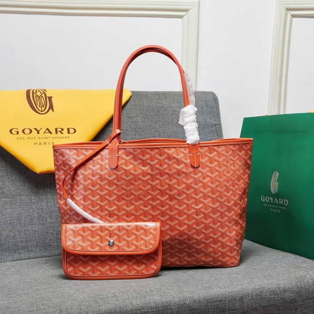 goyard 明星同款购物袋真皮单肩子母大容量手提大包旅行包 配真皮 尺寸:大号底长40*上长55*底宽15*高30cm 中号底长34*上长46*底宽15*高2