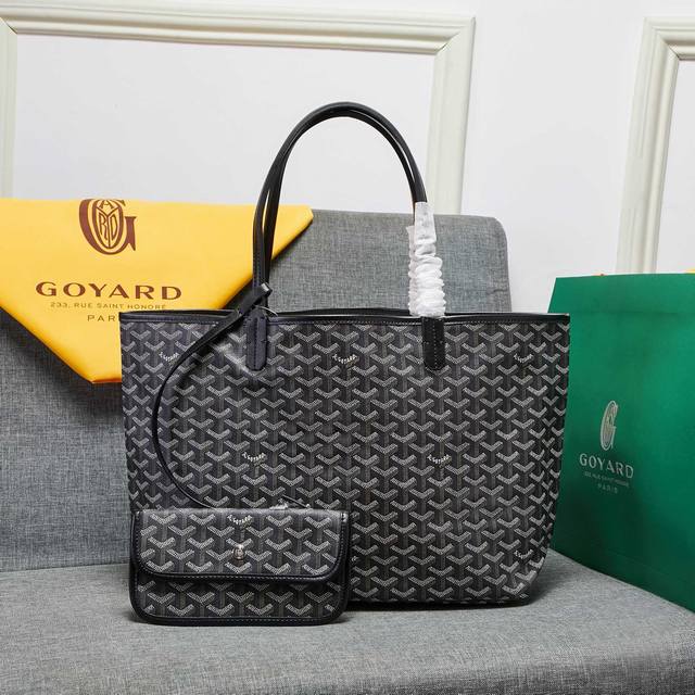 goyard 明星同款购物袋真皮单肩子母大容量手提大包旅行包 配真皮 尺寸:大号底长40*上长55*底宽15*高30cm 中号底长34*上长46*底宽15*高2