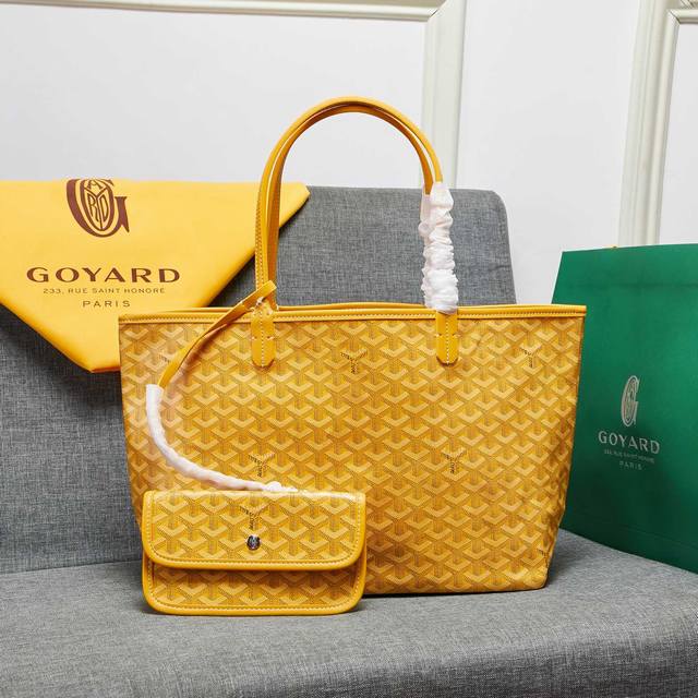 goyard 明星同款购物袋真皮单肩子母大容量手提大包旅行包 配真皮 尺寸:大号底长40*上长55*底宽15*高30cm 中号底长34*上长46*底宽15*高2