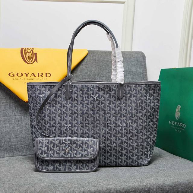 goyard 明星同款购物袋真皮单肩子母大容量手提大包旅行包 配真皮 尺寸:大号底长40*上长55*底宽15*高30cm 中号底长34*上长46*底宽15*高2