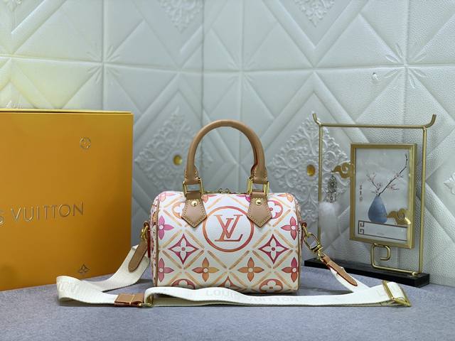 升级原版 M11209 M46234 本款 Speedy Bandoulière 20 手袋出自 Lv By The Pool 系列。Monogram Tile