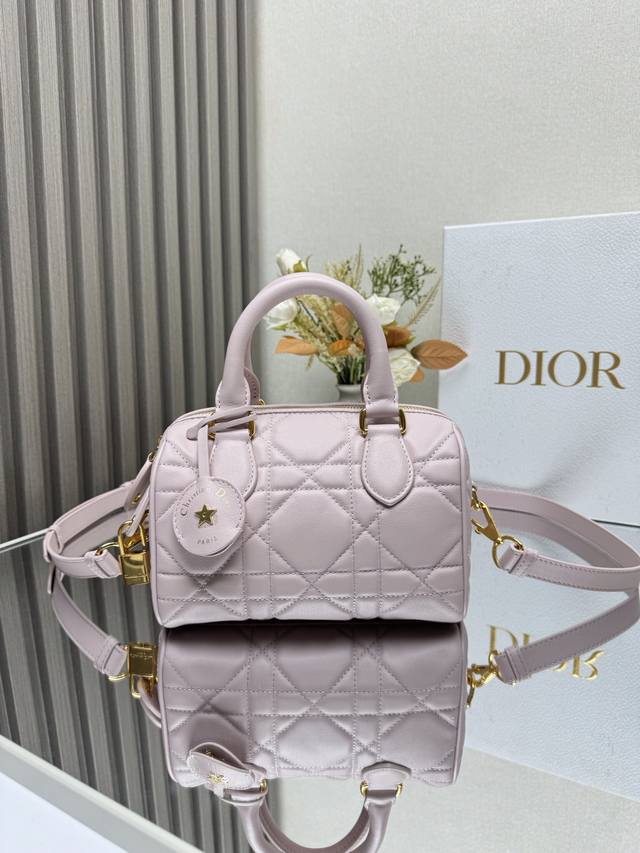 正品级 ，高版本 新款dior Groove 20Cm 手袋粉色皮 Oblique这款dior Groove 20手袋是二零二四冬季成衣系列新品，并点缀以金色饰