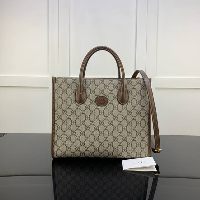 Gucci新款专柜品质，原单货，实物实拍，款号:659983杏棕 尺寸:W31Xh26.5Xd14Cm，