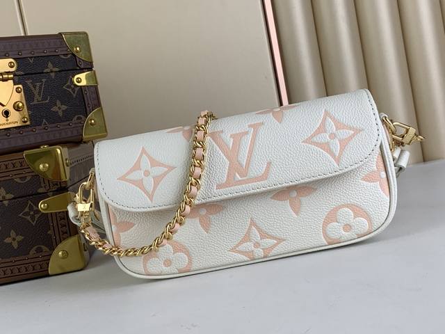 出厂价 Wallet On Chain Ivy Lv-Milky Way N82210 M83026 白色 粉色 手袋为 Monogram Empreinte