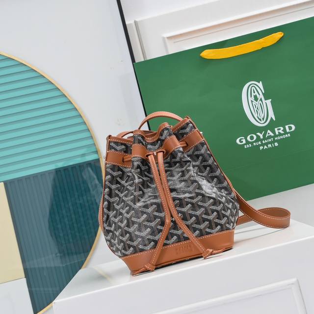 批 .Goyard 新款pettitflot Mini抽绳桶水包，原单品质，尺寸：15*23*17Cm 编号886