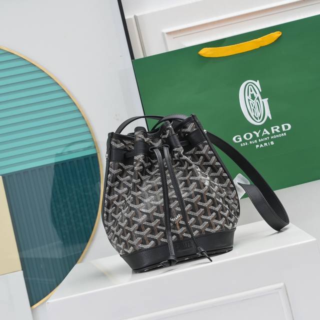 批 .Goyard 新款pettitflot Mini抽绳桶水包，原单品质，尺寸：15*23*17Cm 编号886