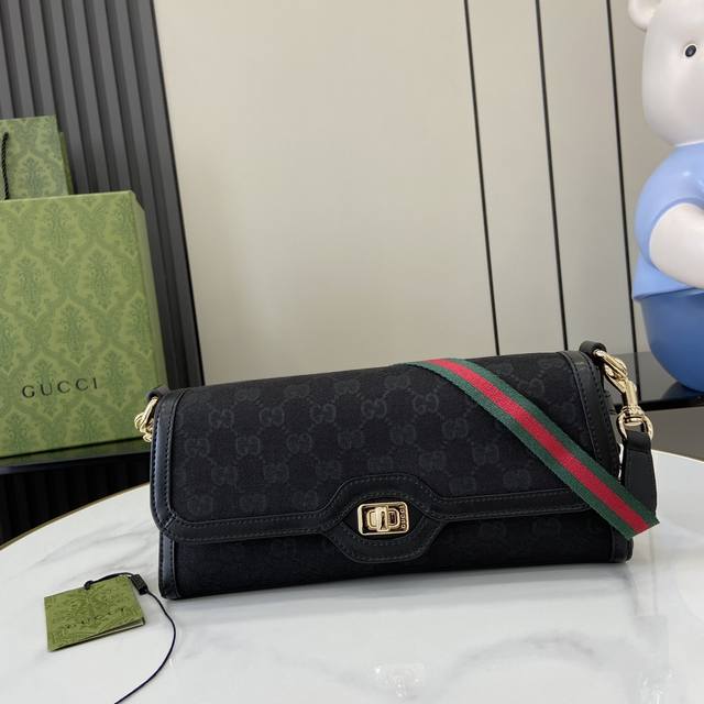 配全套原厂绿盒包装 新品 Gucci Luce系列小号肩背包，Gucci Luce系列包袋散发着浓郁的俏皮感和趣味感，“Luce”在意大利语中意为“光明”。经典