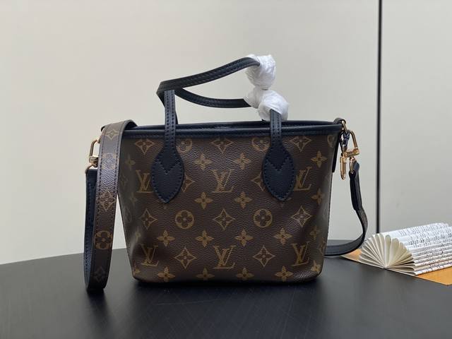 出厂价 顶级原单 M12099老花黑色 双面购物袋系列 Neverfull Bandoulière Inside Out Bb 手袋 M12066老花 棕色 本