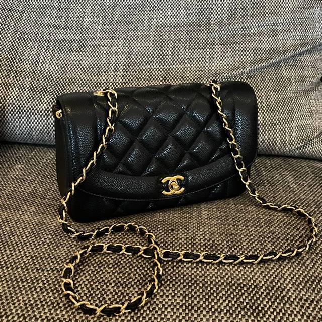 Chanel Vintage 戴妃包 尺寸:22.5X14X7Cm