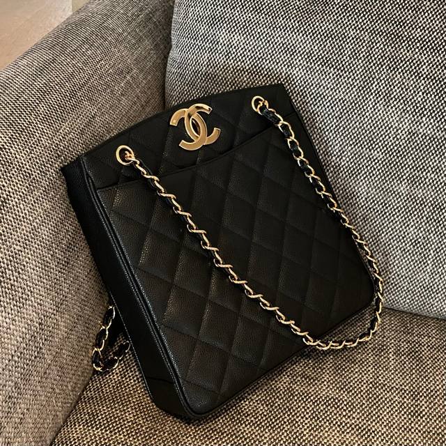 Chanel Vintage 购物袋 尺寸:28X9X30Cm