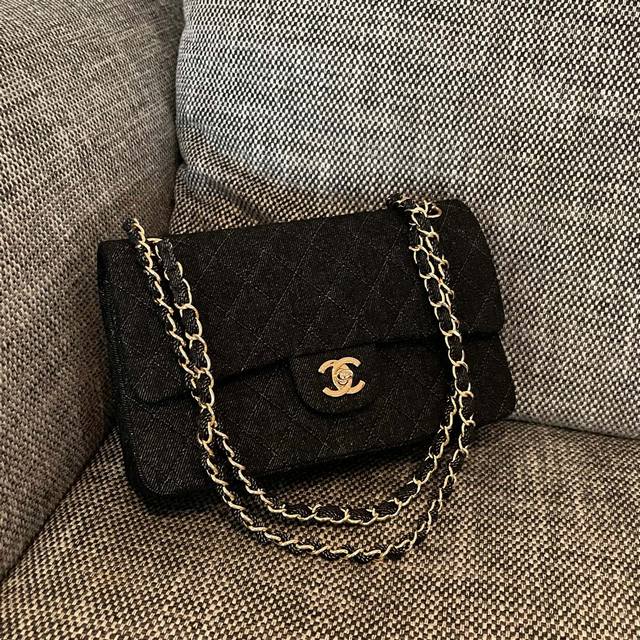 Chanel Vintage 牛仔cf 尺寸:25Cm