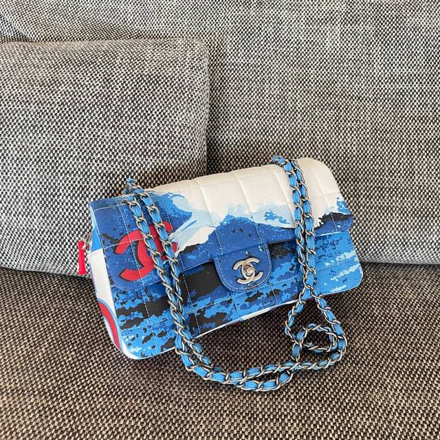 Chanel Vintage 海浪包 尺寸:25X15Cm