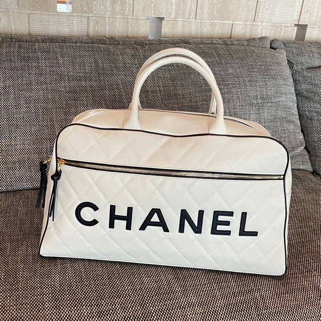 Chanel Vintage 保龄球波士顿旅行袋 尺寸:46Cm