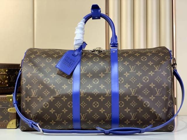 出厂价 Keepall Bandoulière 50 M12634 老花 黄色 M12630老花 绿色m12633 老花 深蓝色m12629 老花 蓝色 M13