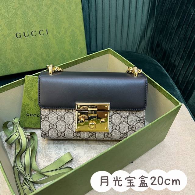 原厂皮 大货 Padlock锁头包 顶级原单 Gucci409487采用高级pvc配gg 钥匙锁封口滑动链条包可有多种佩戴方法可肩背也可手提低环境影响材料皮质钥