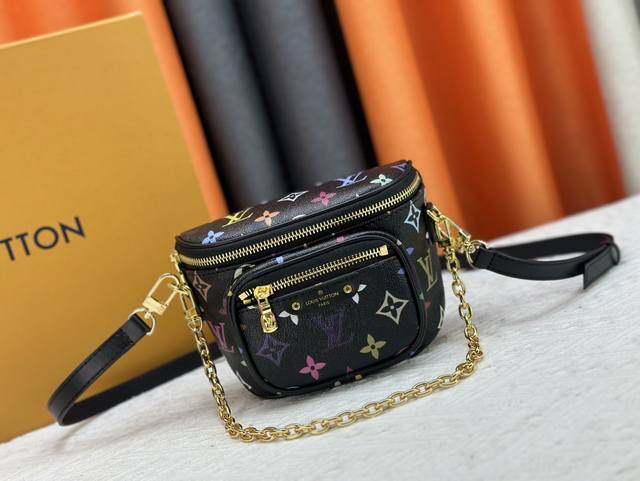 M82208 M82347 M82335本款 Mini Bumbag 手袋来自 Lv Gradient 系列，为 Monogram Empreinte 皮革的