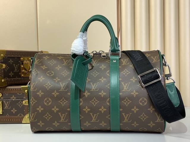 顶级原单复刻独家实拍 Keepall Bandoulière 35 手袋 M12765 老花 绿色 M13201 老花 黄色 七彩 本款 Keepall Ban